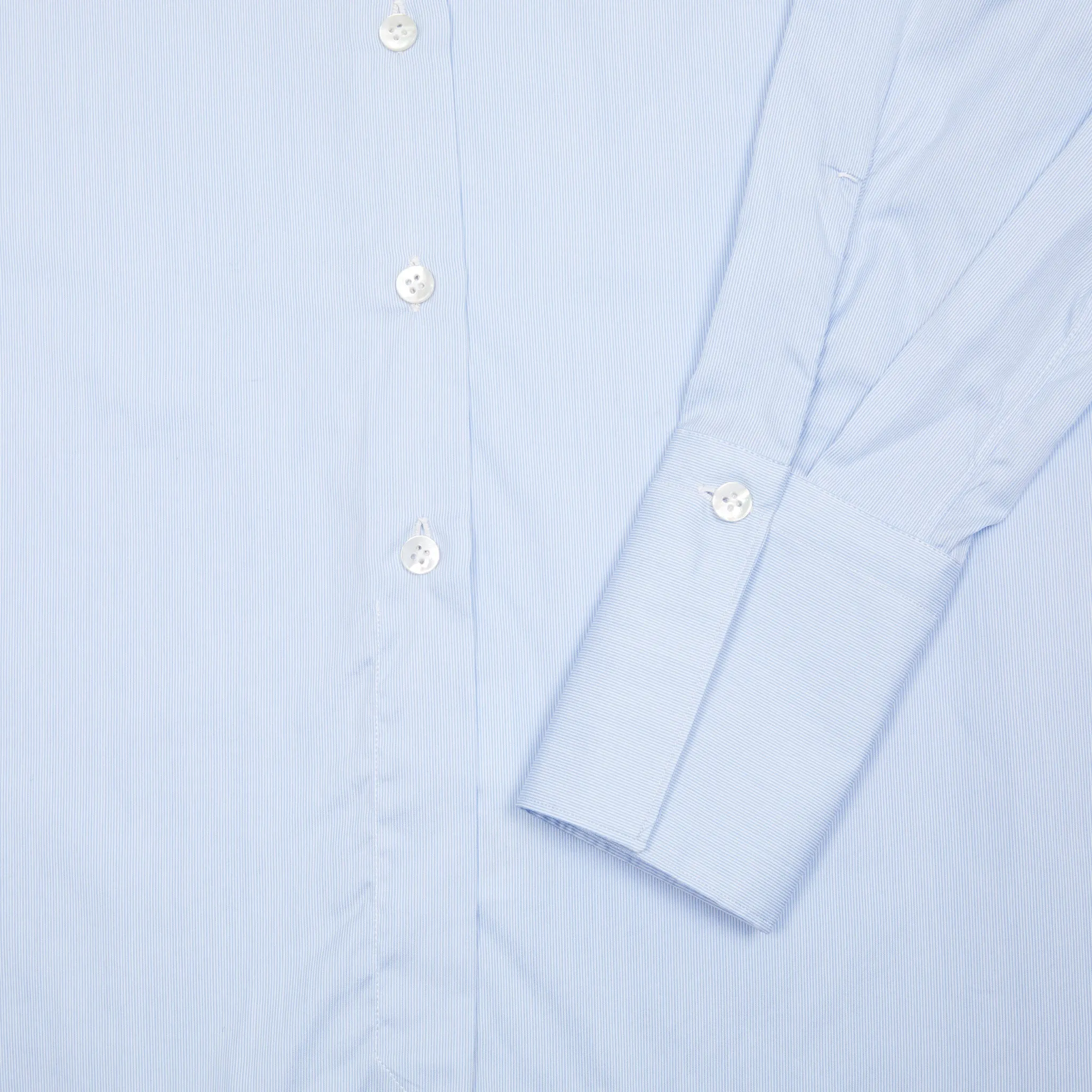 Finamore Women's Liv Shirt in Light Blue Stipe