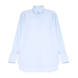 Finamore Women's Liv Shirt in Light Blue Stipe