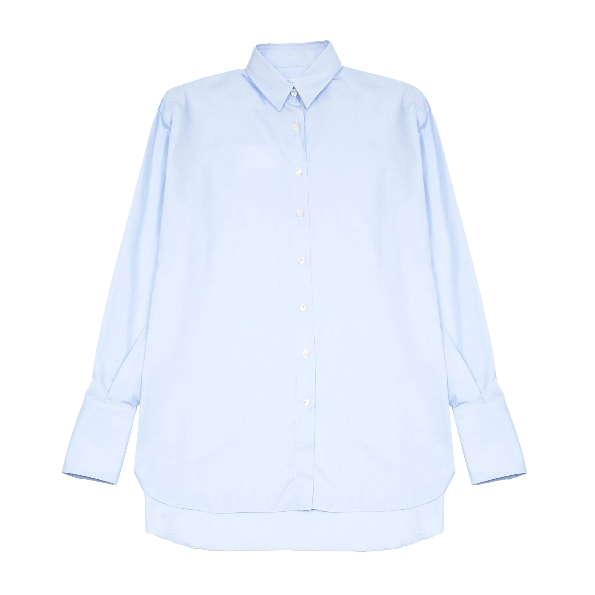 Finamore Women's Liv Shirt in Light Blue Stipe