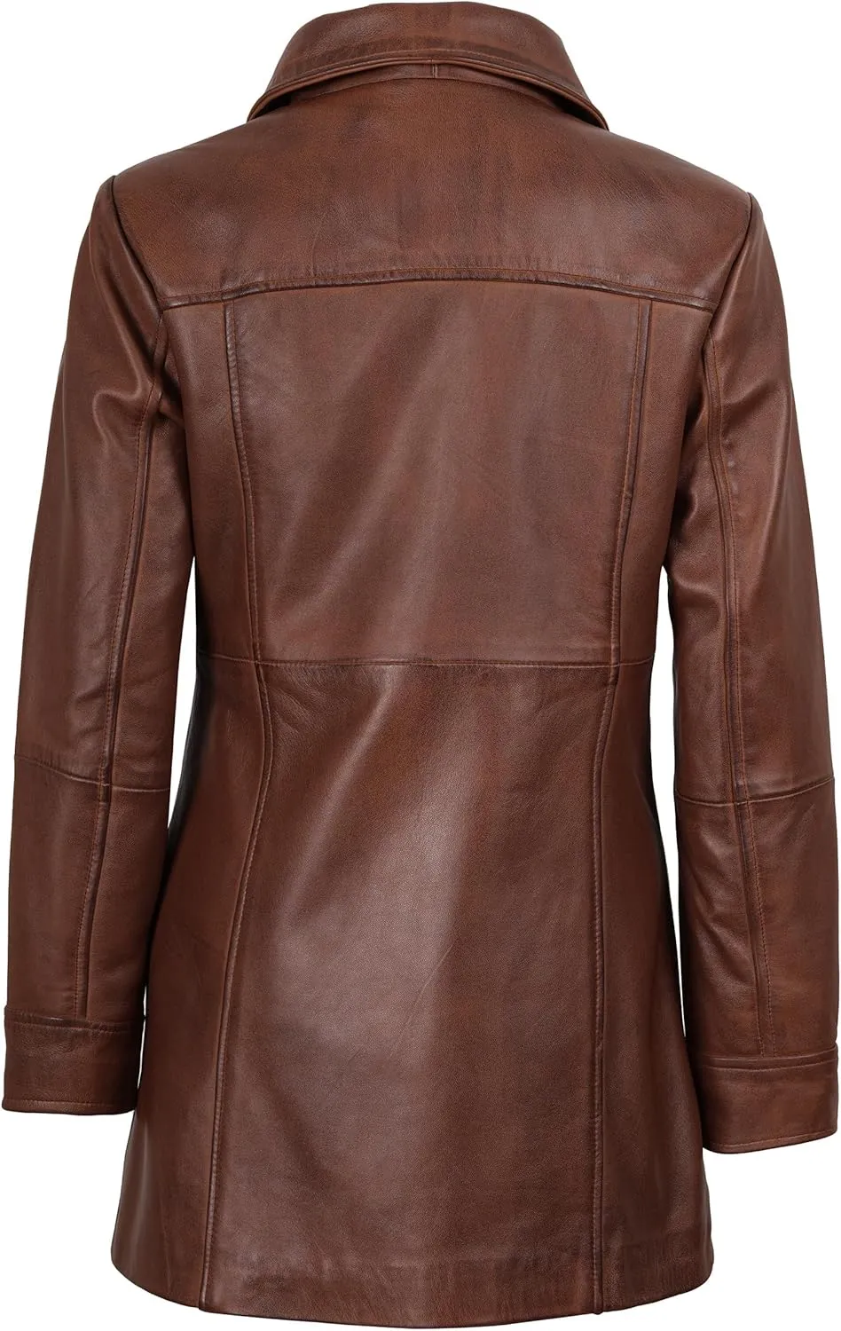 fjackets Real Leather Jacket Women - Lambskin Long Coats For Women - Stylish Soft Women's Trench Coats