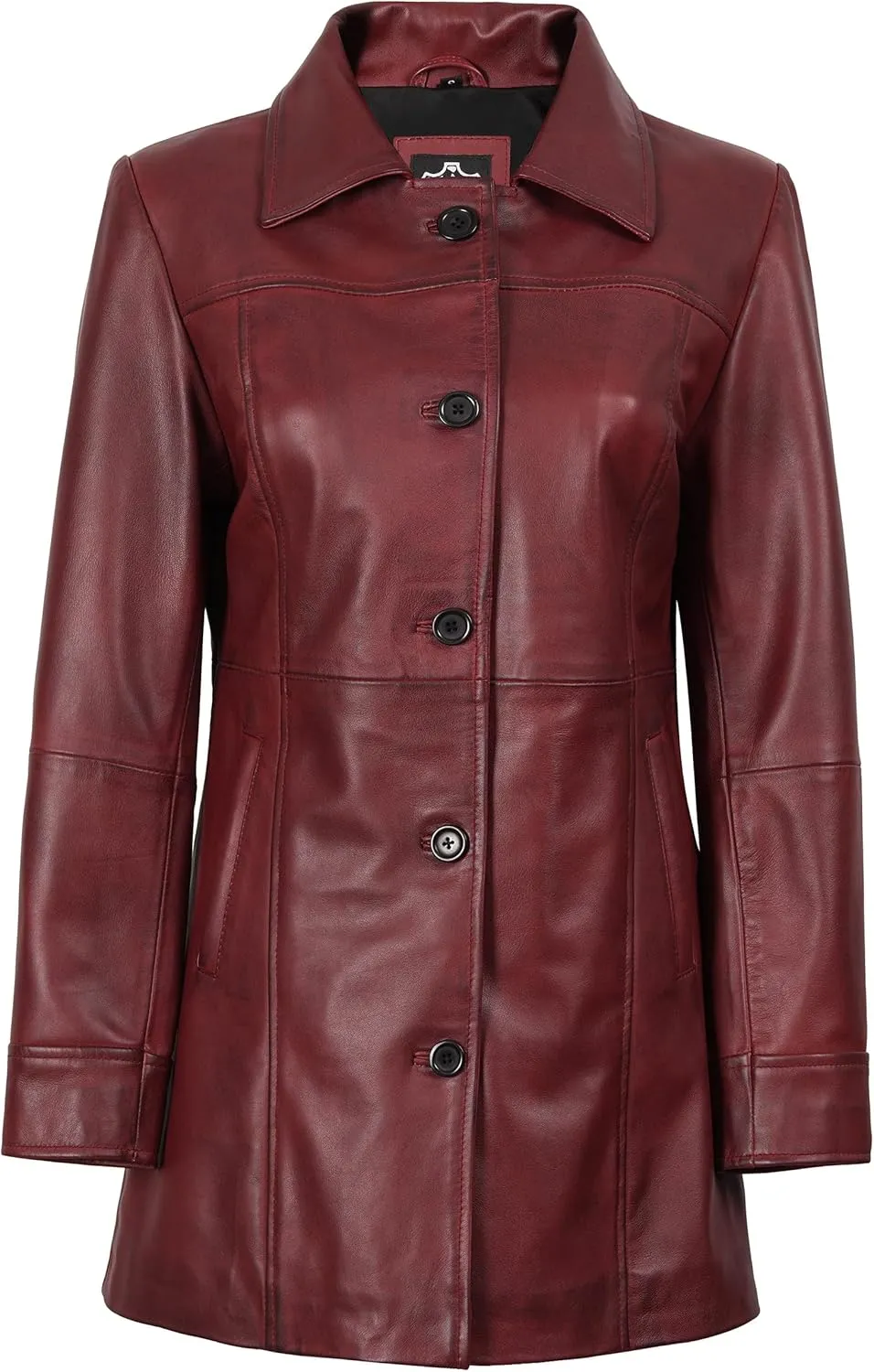 fjackets Real Leather Jacket Women - Lambskin Long Coats For Women - Stylish Soft Women's Trench Coats