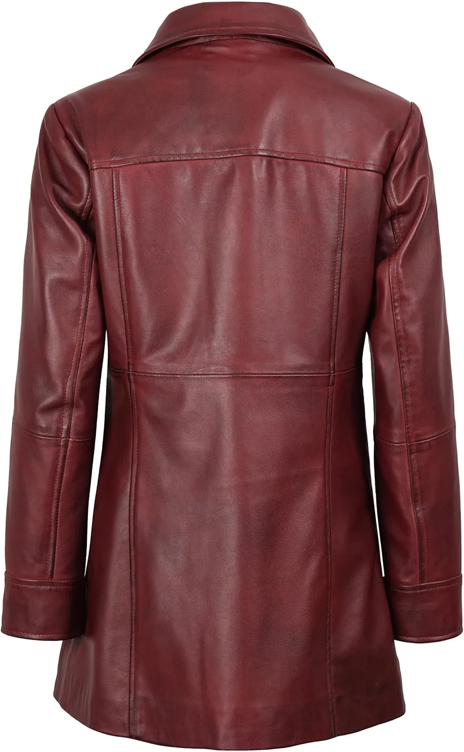 fjackets Real Leather Jacket Women - Lambskin Long Coats For Women - Stylish Soft Women's Trench Coats