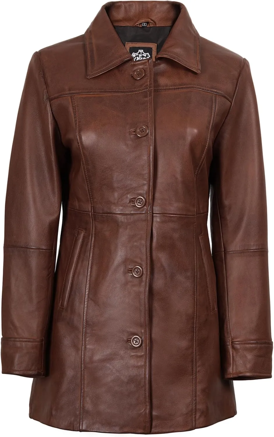 fjackets Real Leather Jacket Women - Lambskin Long Coats For Women - Stylish Soft Women's Trench Coats