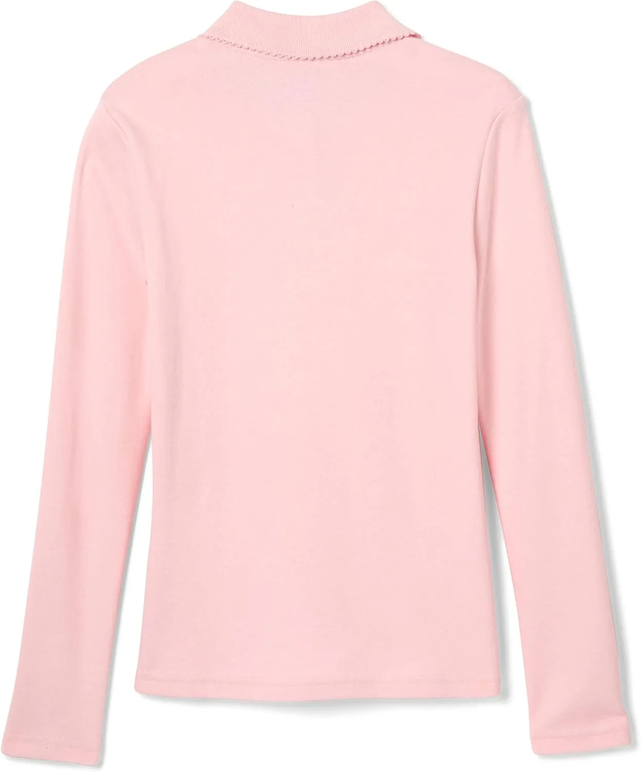 French Toast Girls' Uniform Long Sleeve Polo with Picot Collar (Standard & Plus)