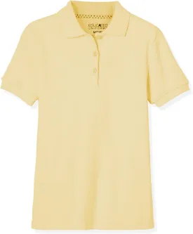 Girls 2T-20 Short Sleeve Pique Polo Uniform Shirt