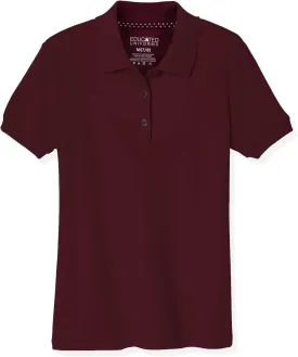 Girls 2T-20 Short Sleeve Pique Polo Uniform Shirt