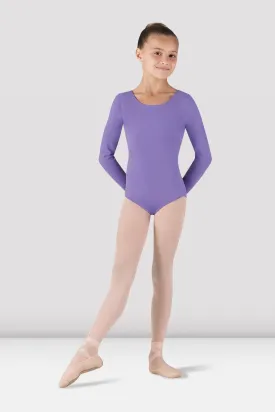 Girls Basic Long Sleeve Leotard