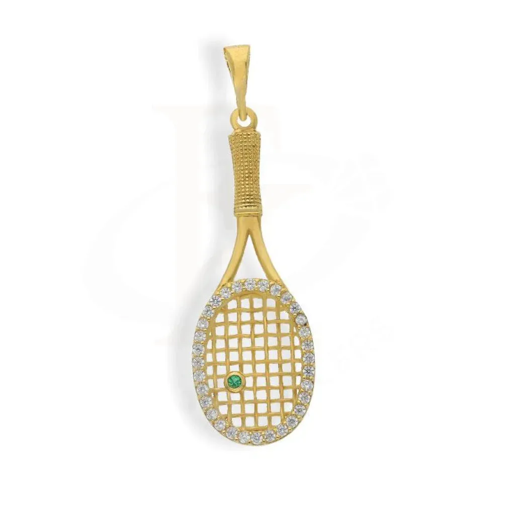 Gold Badminton Pendant 18KT - FKJPND1503