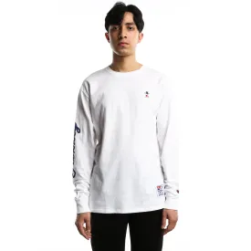 Grizzly x Champion Behind The Arch Long Sleeve Tee - White
