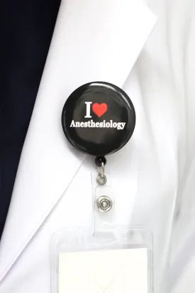 I Love Anesthesiology ID Badge