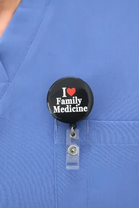 I Love Family Medicine ID Badge