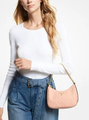 Jet Set Charm Small Logo Shoulder Bag