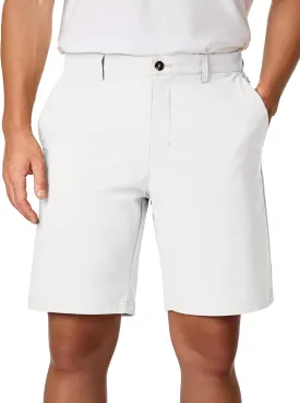 JMIERR Men's Chino Shorts Casual Summer 9" Inch Stretch Moisture-Wicking Golf Dress Short with Zipper Pocket