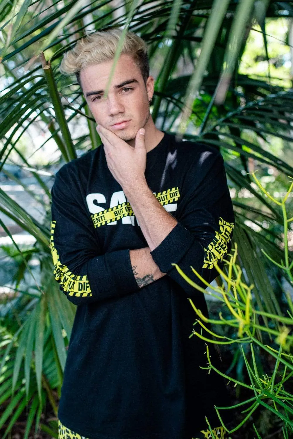 Jordan Beau: Signature 'Same But Different' Black Long Sleeve Shirt