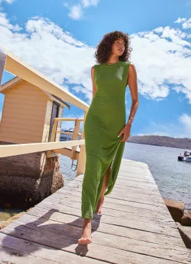 Kasbah Maxi Knit Dress - Sage