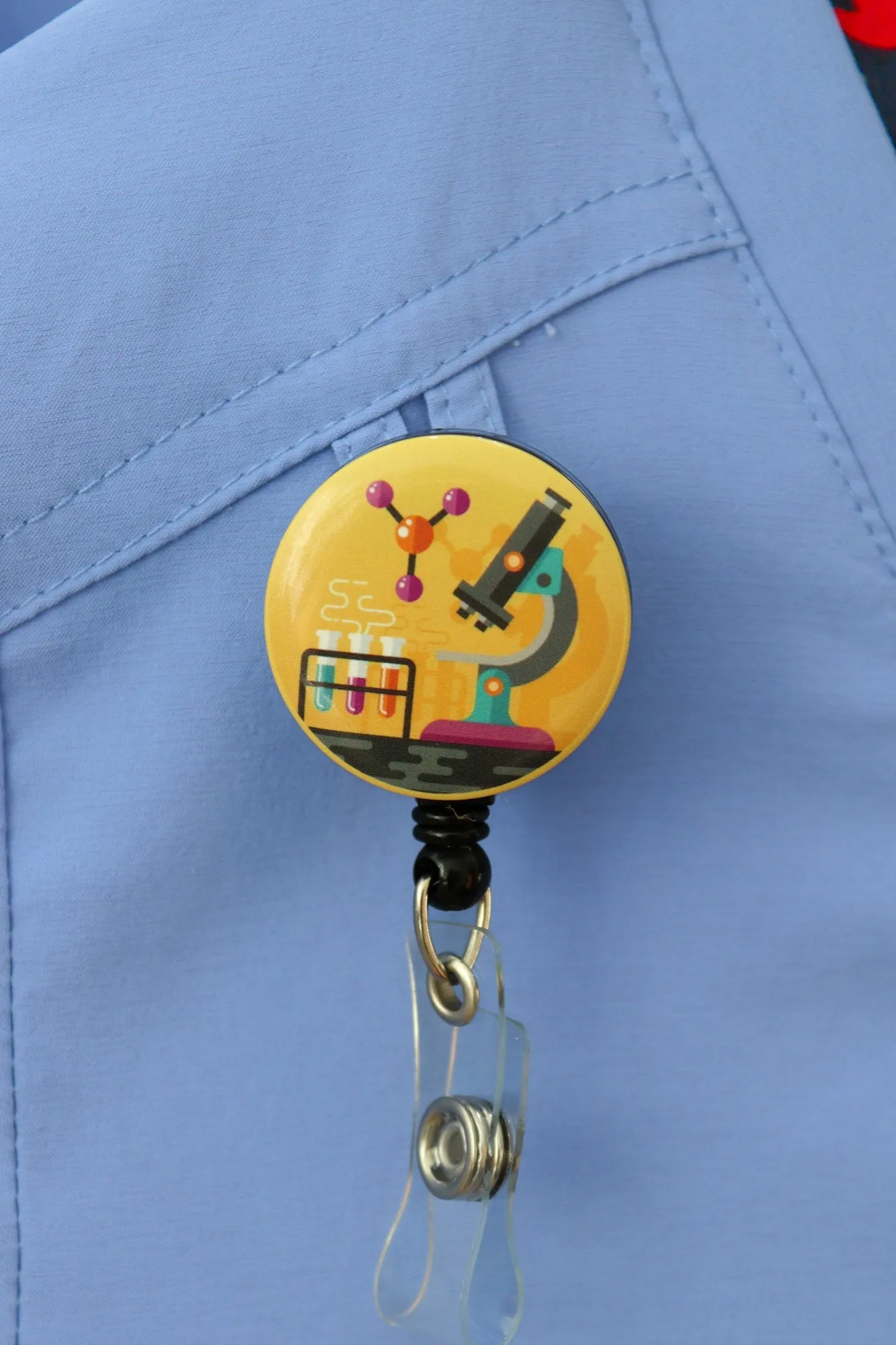 Laboratory Microscope ID Badge