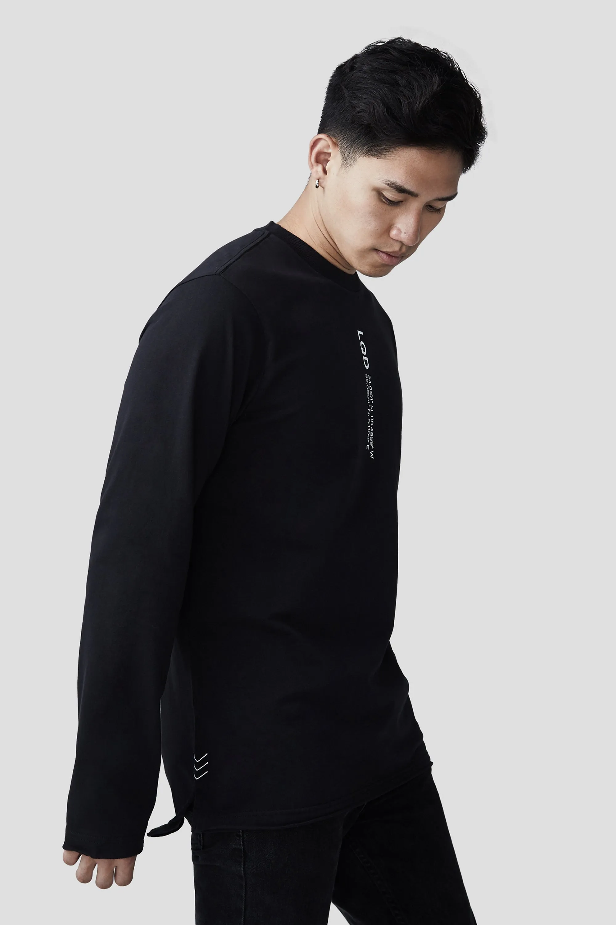 LQD RAW EDGE LONG SLEEVE TEE