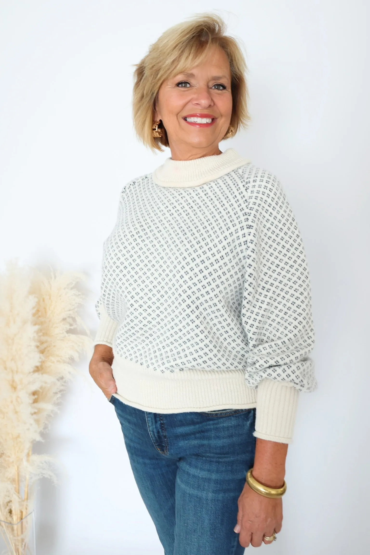 Maggie Sweater- White