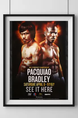 Manny Pacquiao vs. Timothy Bradley III Official Event Poster (27x40)