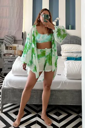 Mojito tie & dye coord set