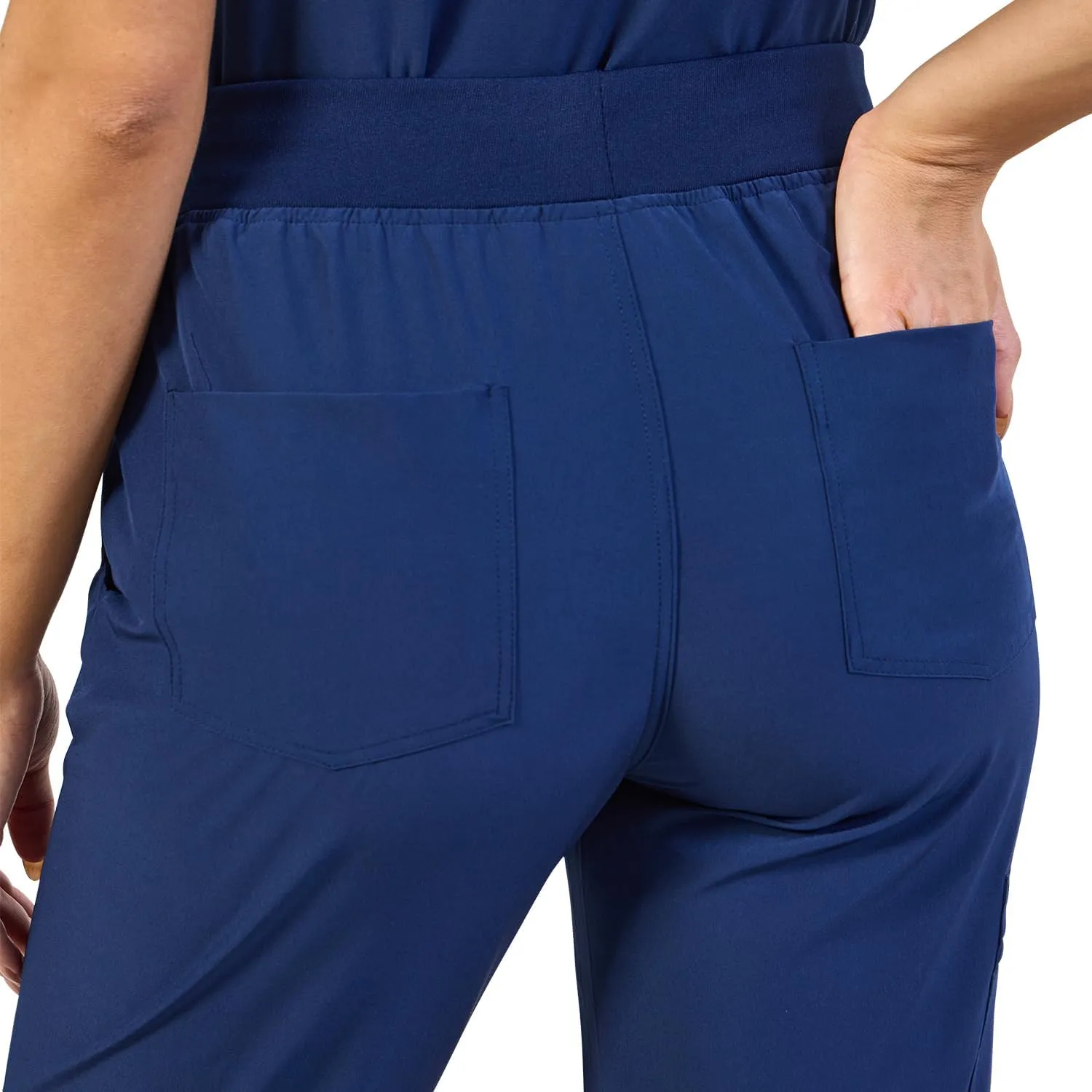 Naivlizer Scrub Pants for Women Jogger Pants Medical Uniform with 5 Pockets