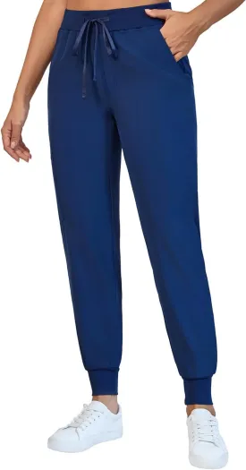 Naivlizer Scrub Pants for Women Jogger Pants Medical Uniform with 5 Pockets