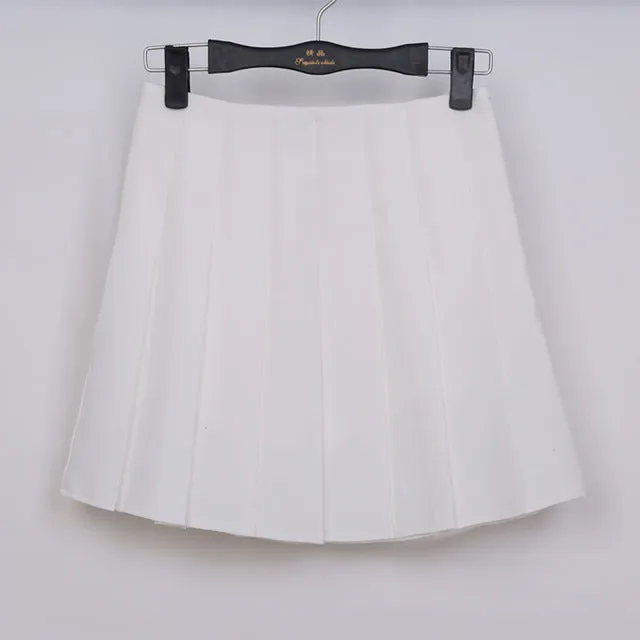 Pastel Color Pleated Skirt