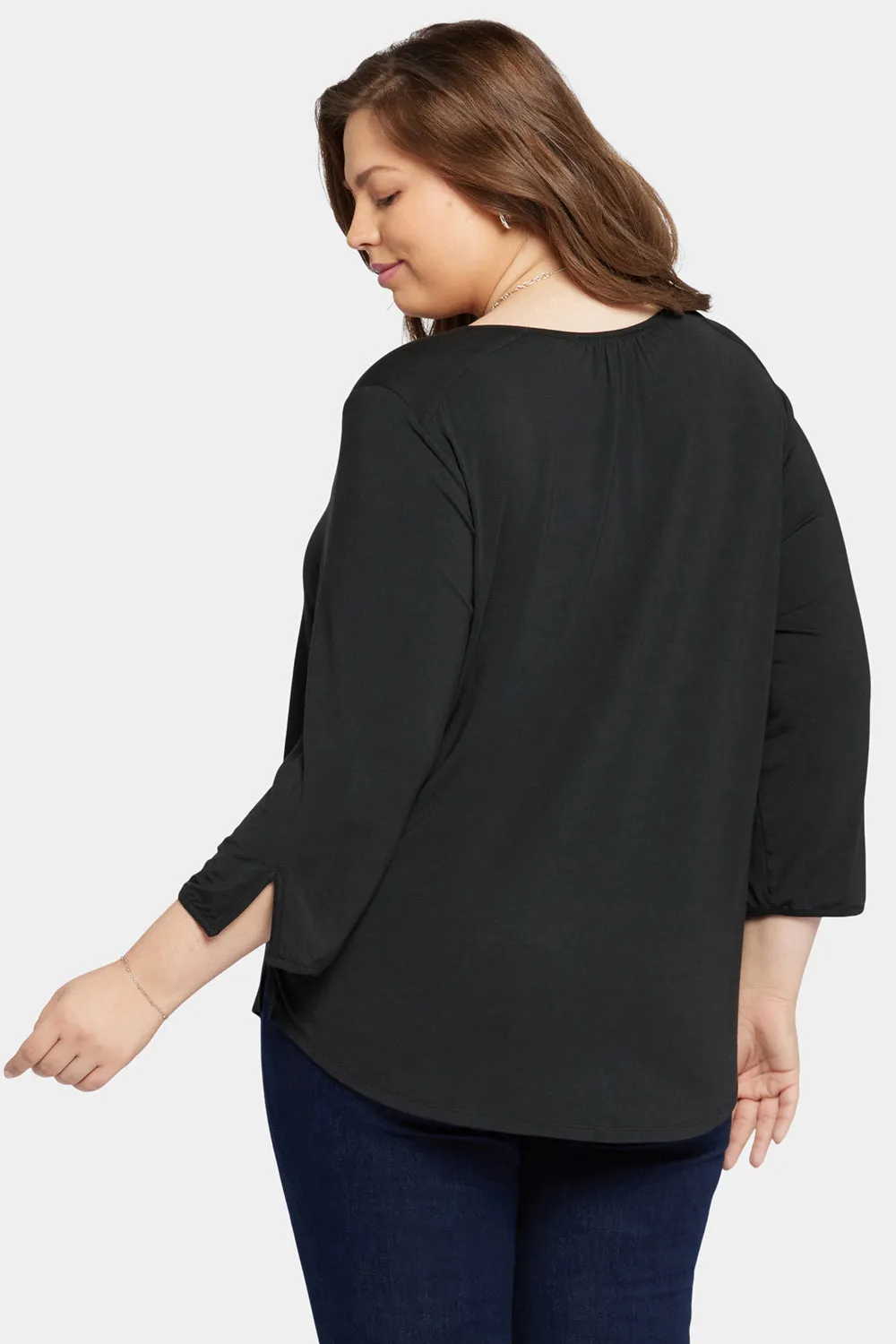 Perfect Tee In Plus Size - Black