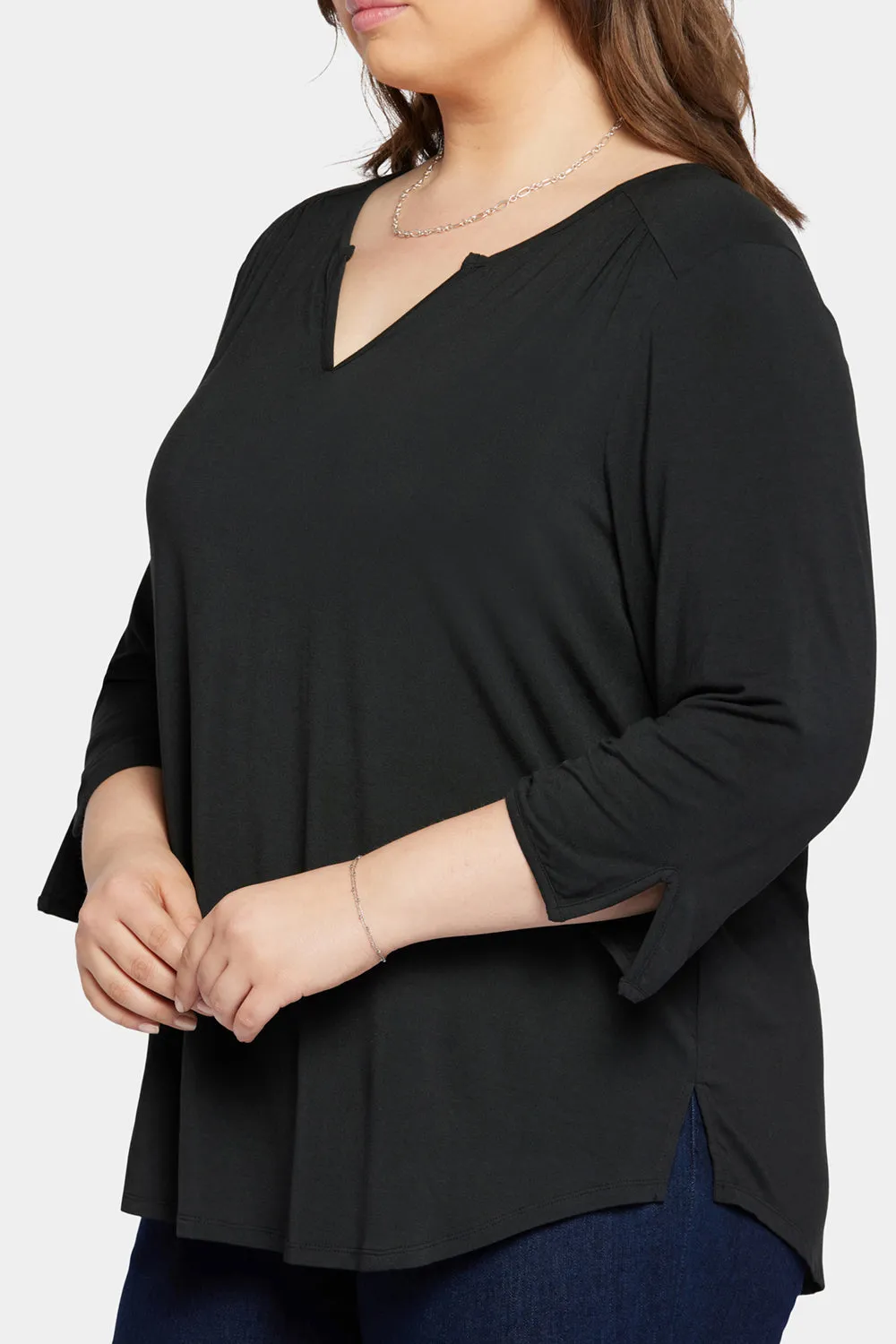 Perfect Tee In Plus Size - Black