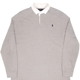 POLO RALPH LAUREN GREY RUGBY POLO SHIRT SIZE XL