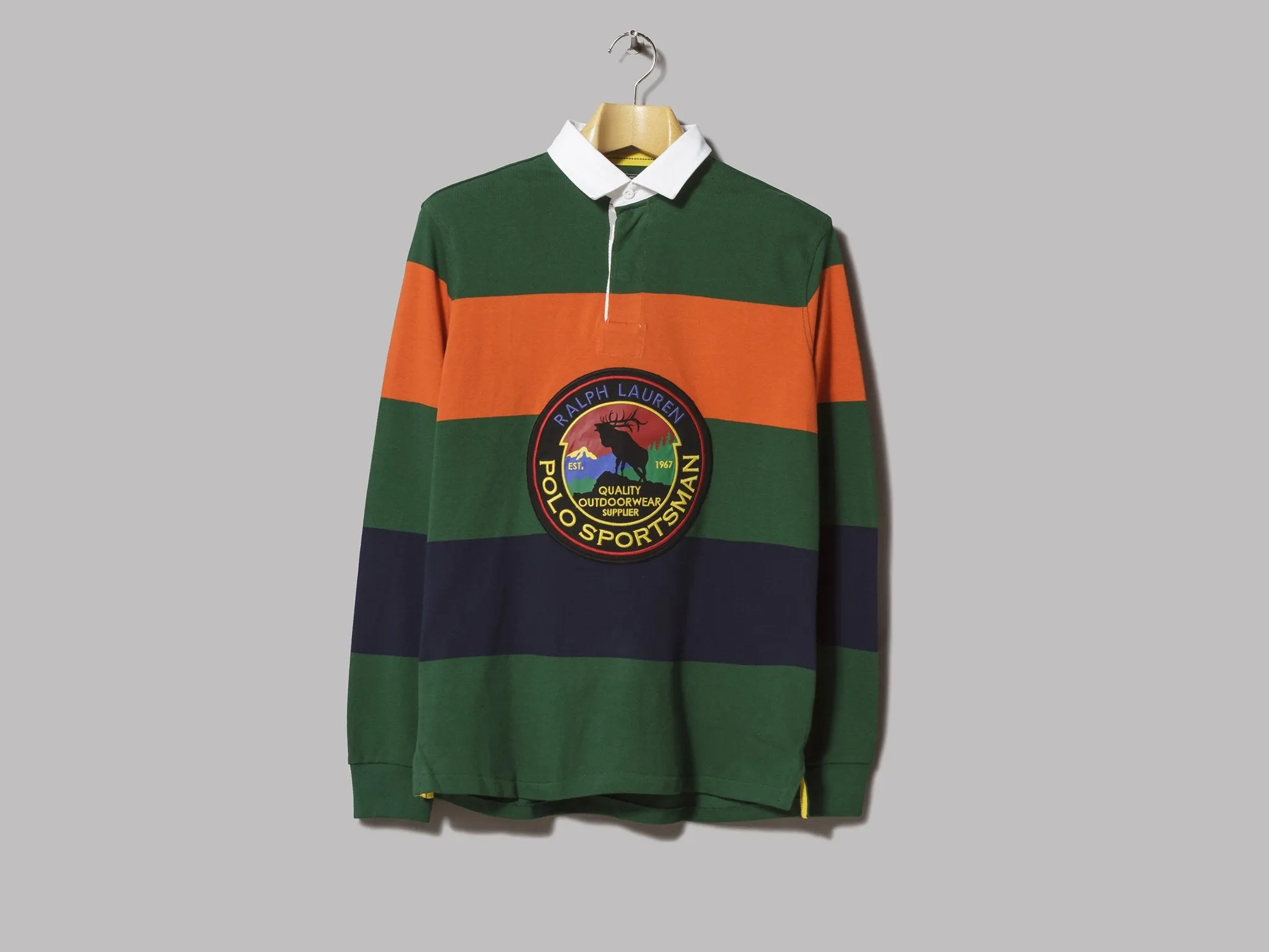 Polo Ralph Lauren Long Sleeve Rugby Shirt (New Forest Multi)
