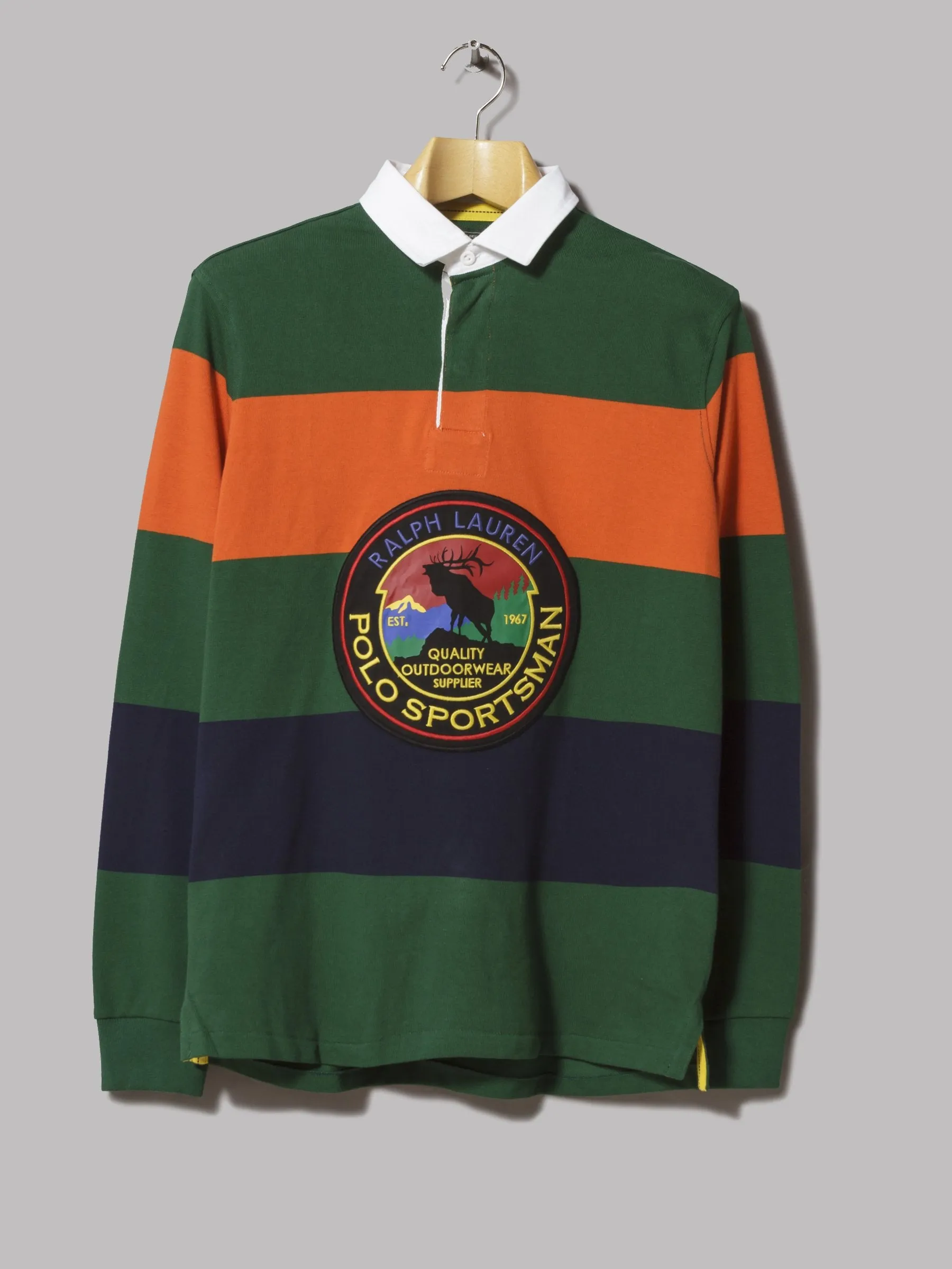 Polo Ralph Lauren Long Sleeve Rugby Shirt (New Forest Multi)