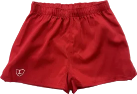 Red Rugby Shorts Senior