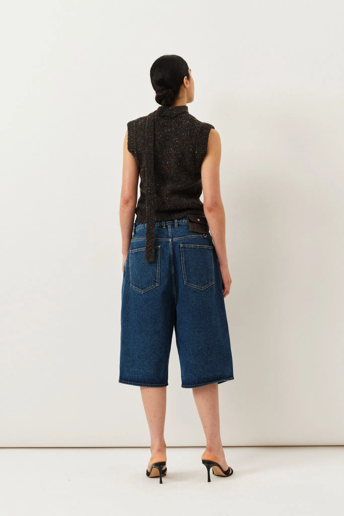 Rosemarie Vest — Speckled Grey