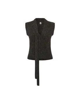 Rosemarie Vest — Speckled Grey