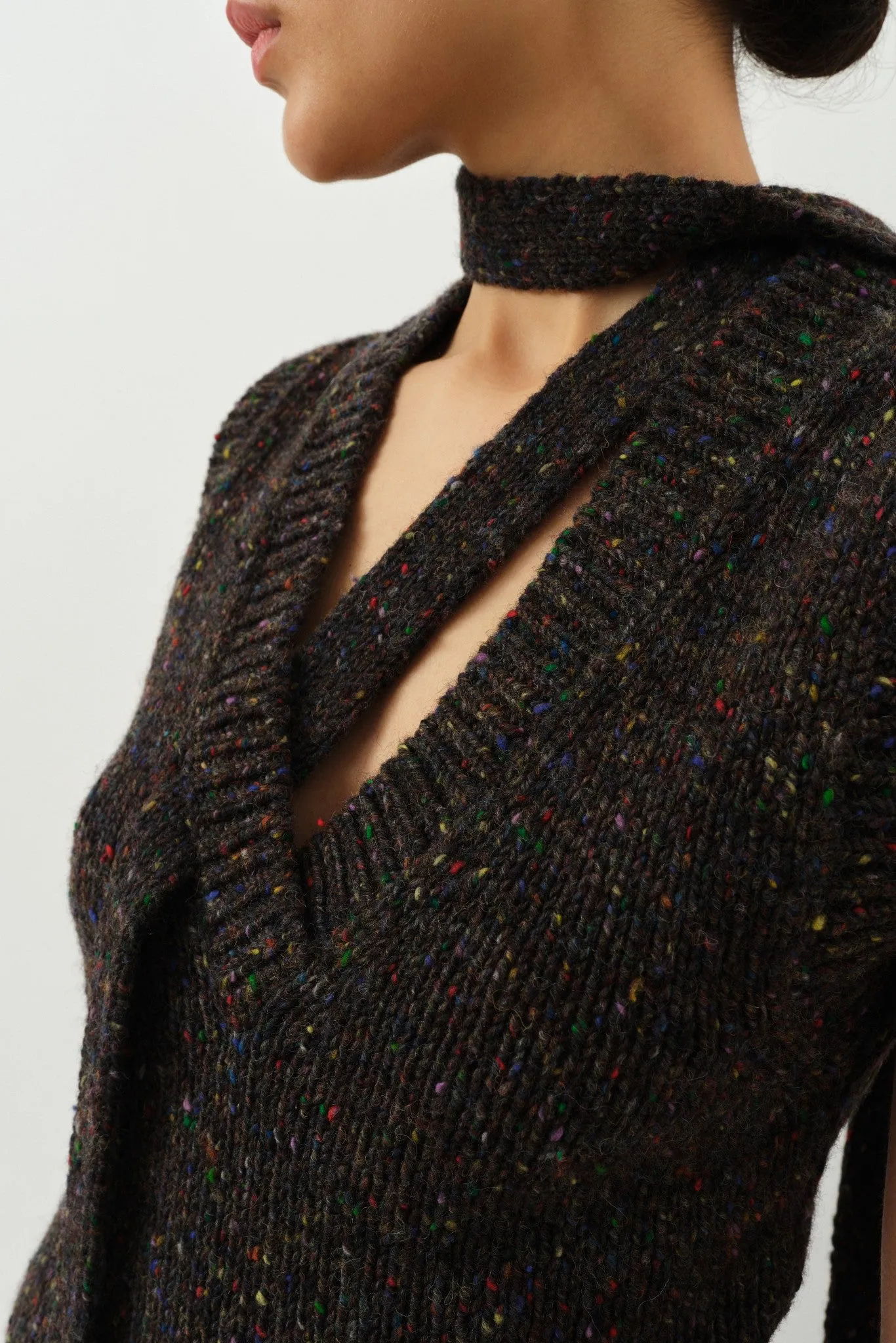 Rosemarie Vest — Speckled Grey