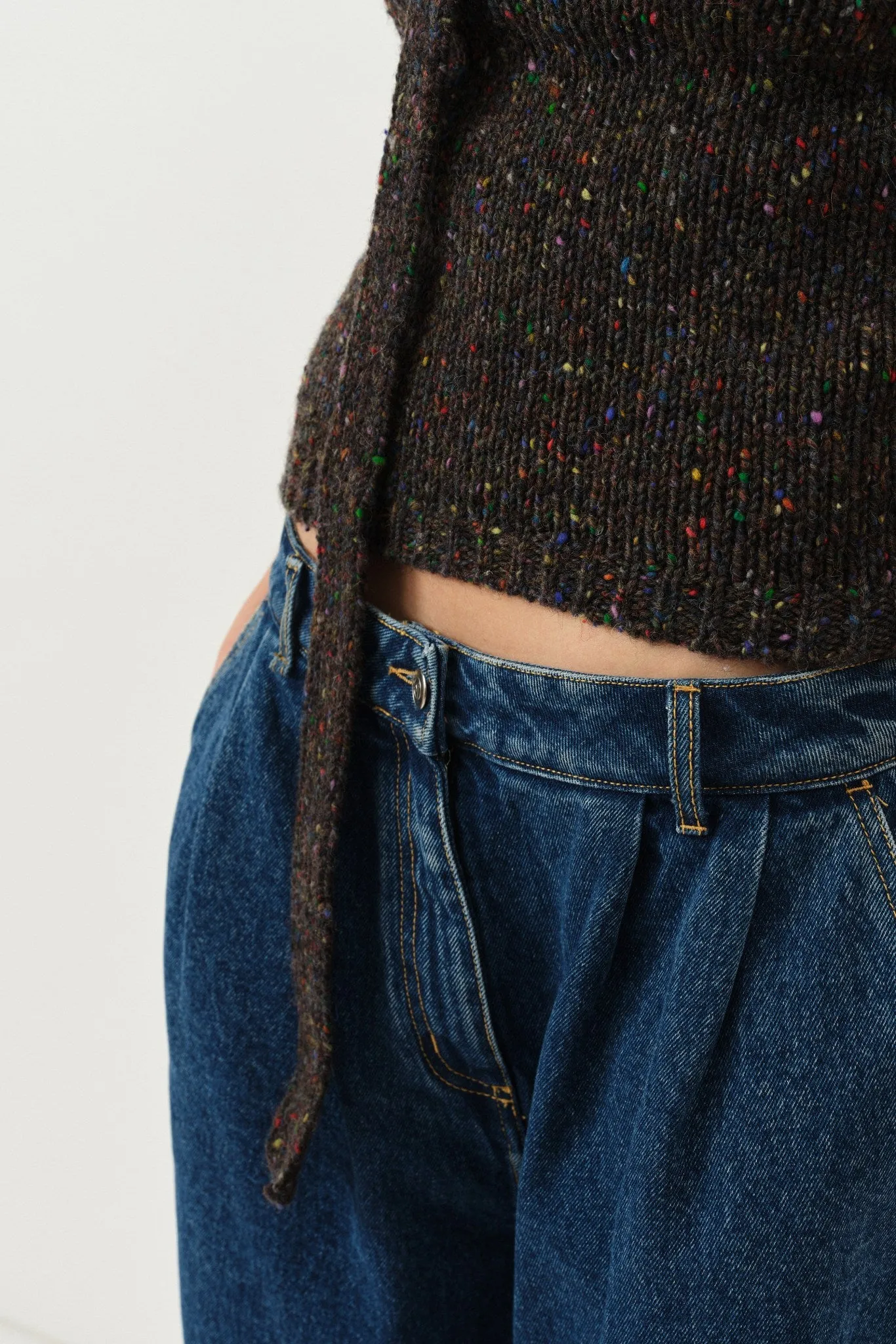 Rosemarie Vest — Speckled Grey