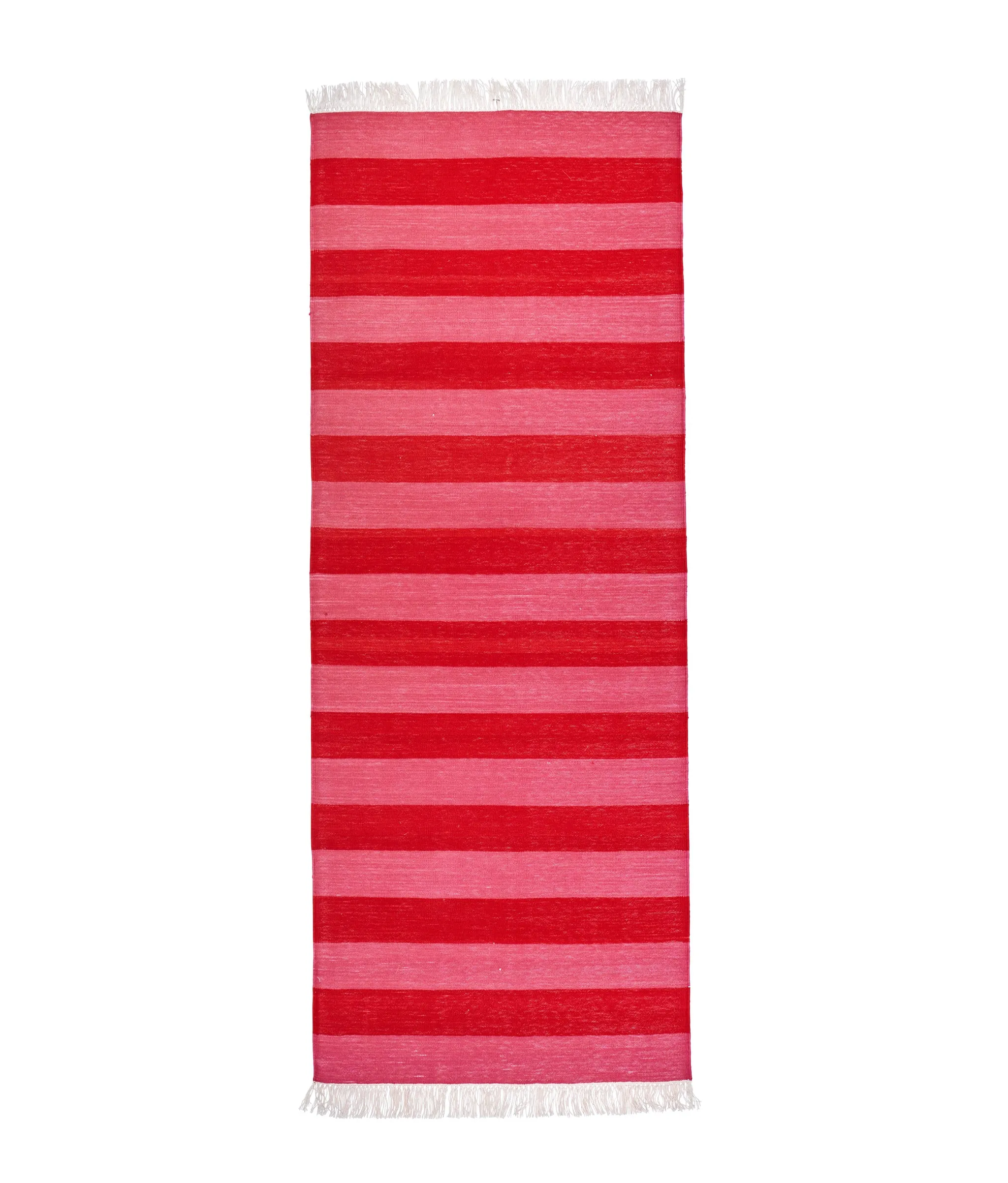 Rugby Stripe Runner in Cherry