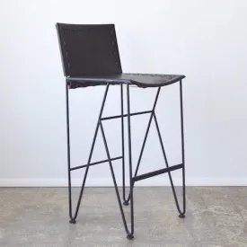 Saddle Leather Barstool Bar Height