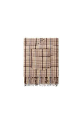Schatter Scarf — Brown Check