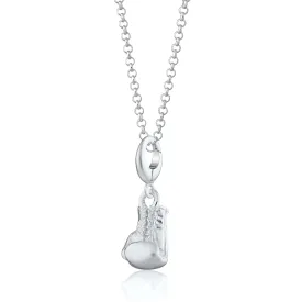 Silver Boxing Glove Necklace