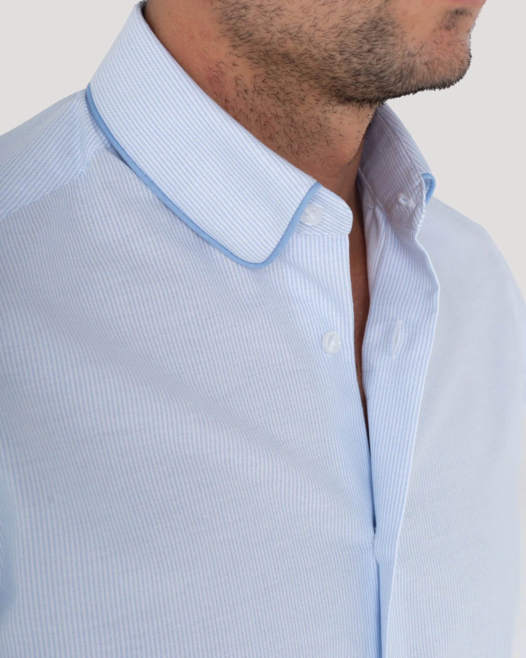 Sky Needle Oxford Piping Shirt