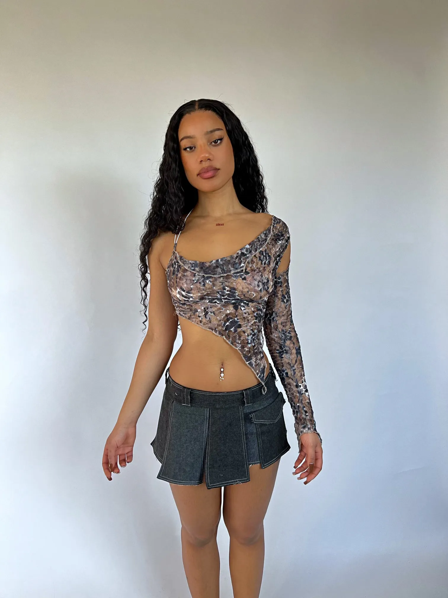SmokeShow Asymmetric Top (Handmade Collection)