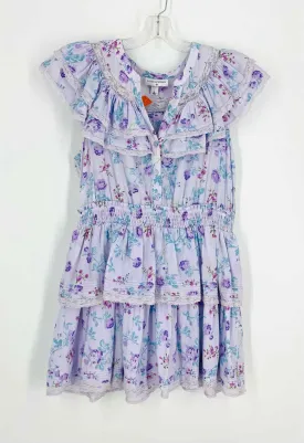 Target Size XL Lavender/Blue Floral Tiered Dresses Dress