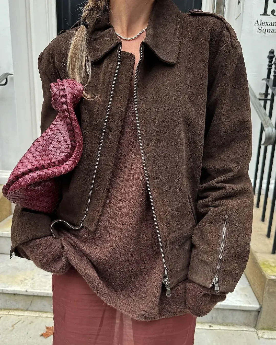 TAVIMART  -  Fashion Lapel Collar Women Long Sleeve Zipper Coats Vintage Slim Solid Short Jackets New Autumn Causal Warm Office Outwear