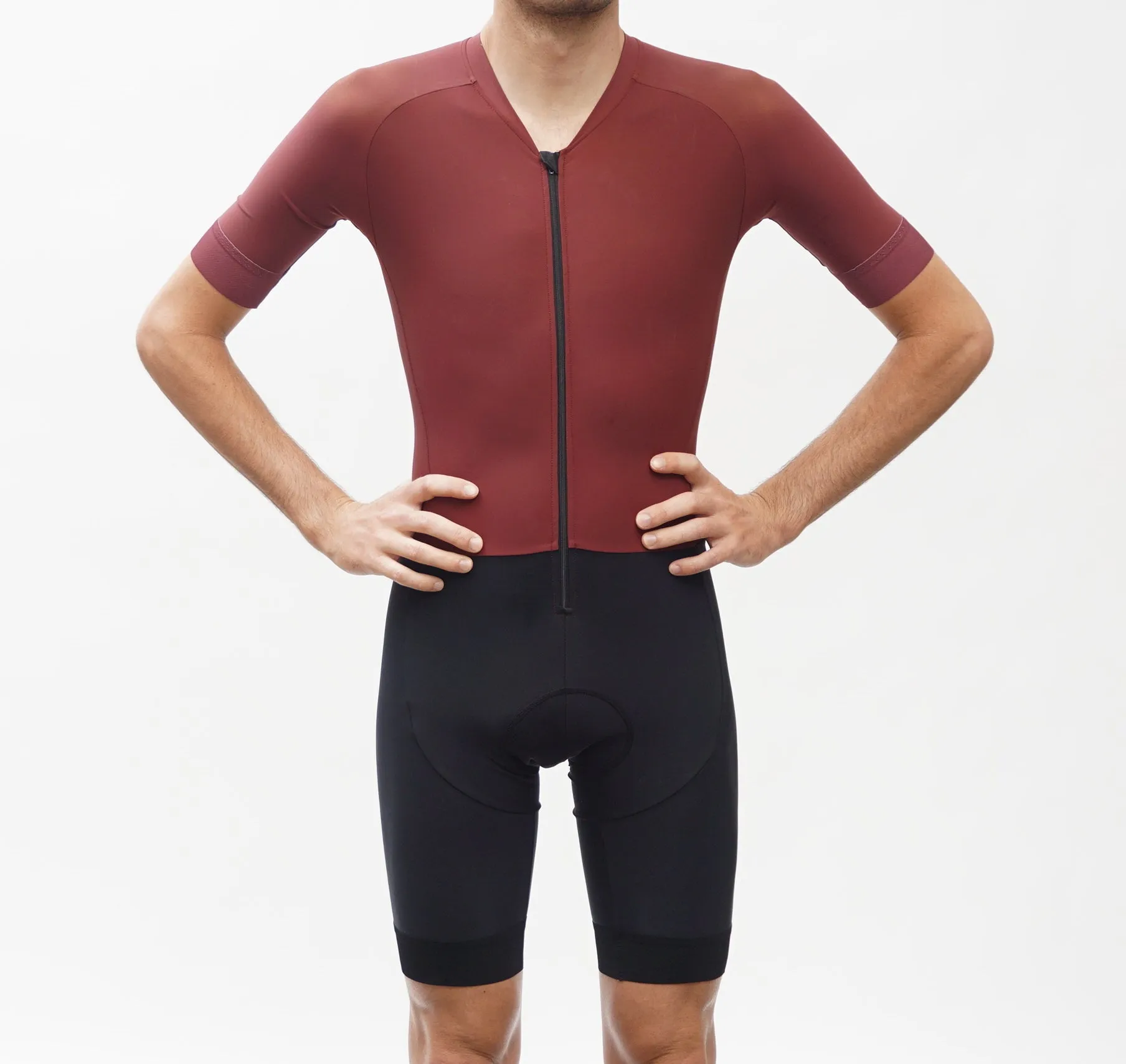 The Burgundy Road Suit