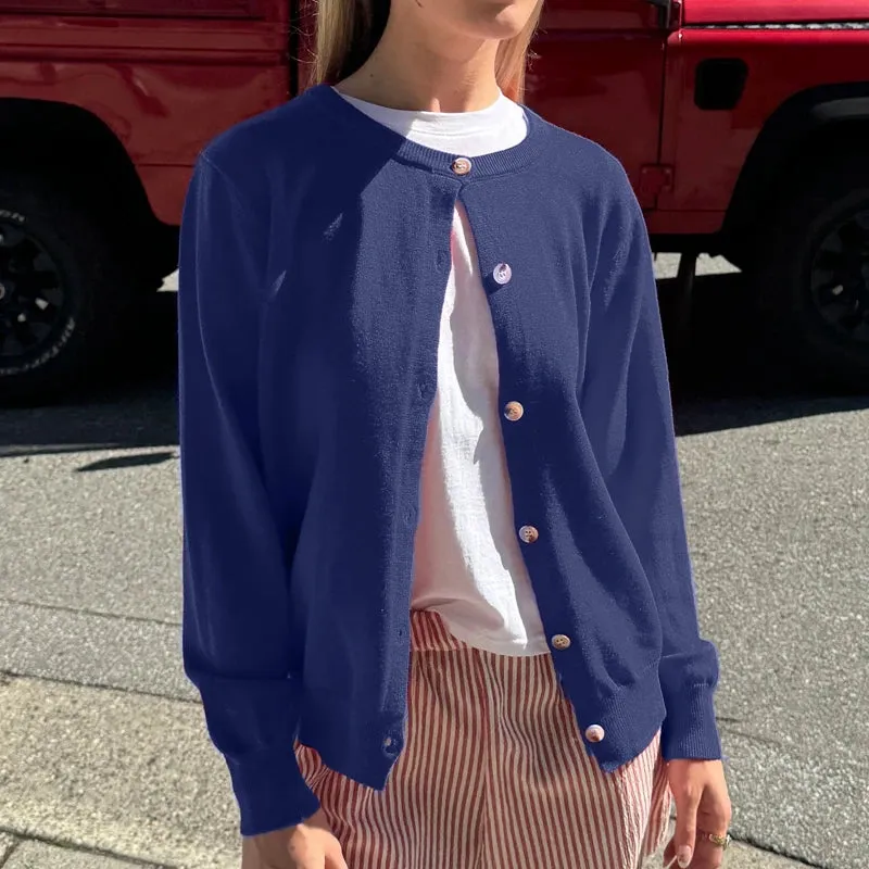 Toleet-Trendy Streetwear Aesthetic Vintage Button Up Cardigans Y2K Preppy Cute Slim Fit Knitted Sweater Autumn Spring Coats Streetwear