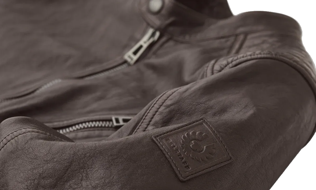 V Racer Cheviot Leather Jacket