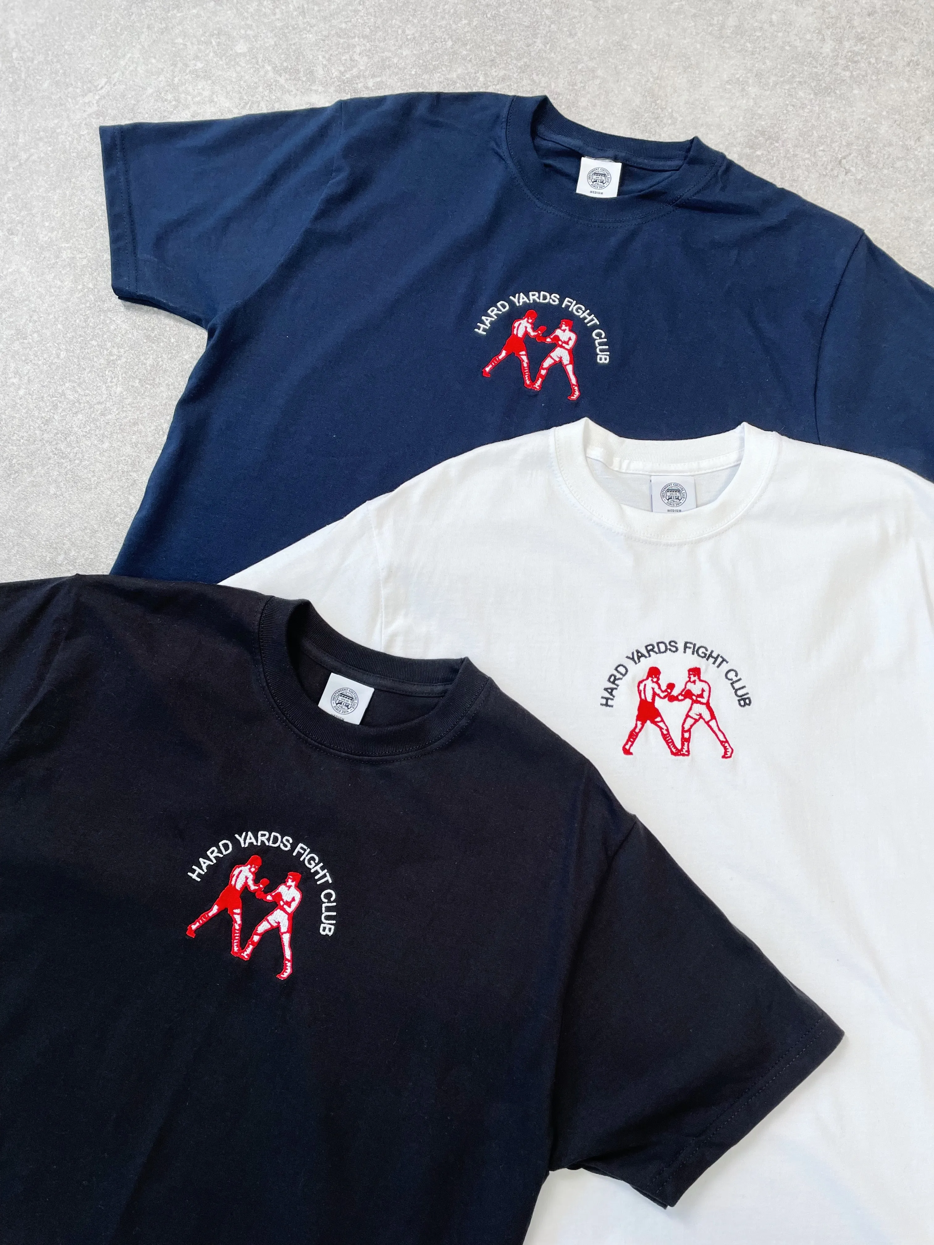 Vice 84 ' Hard Yards Fight Club' Embroidered Tee - Black