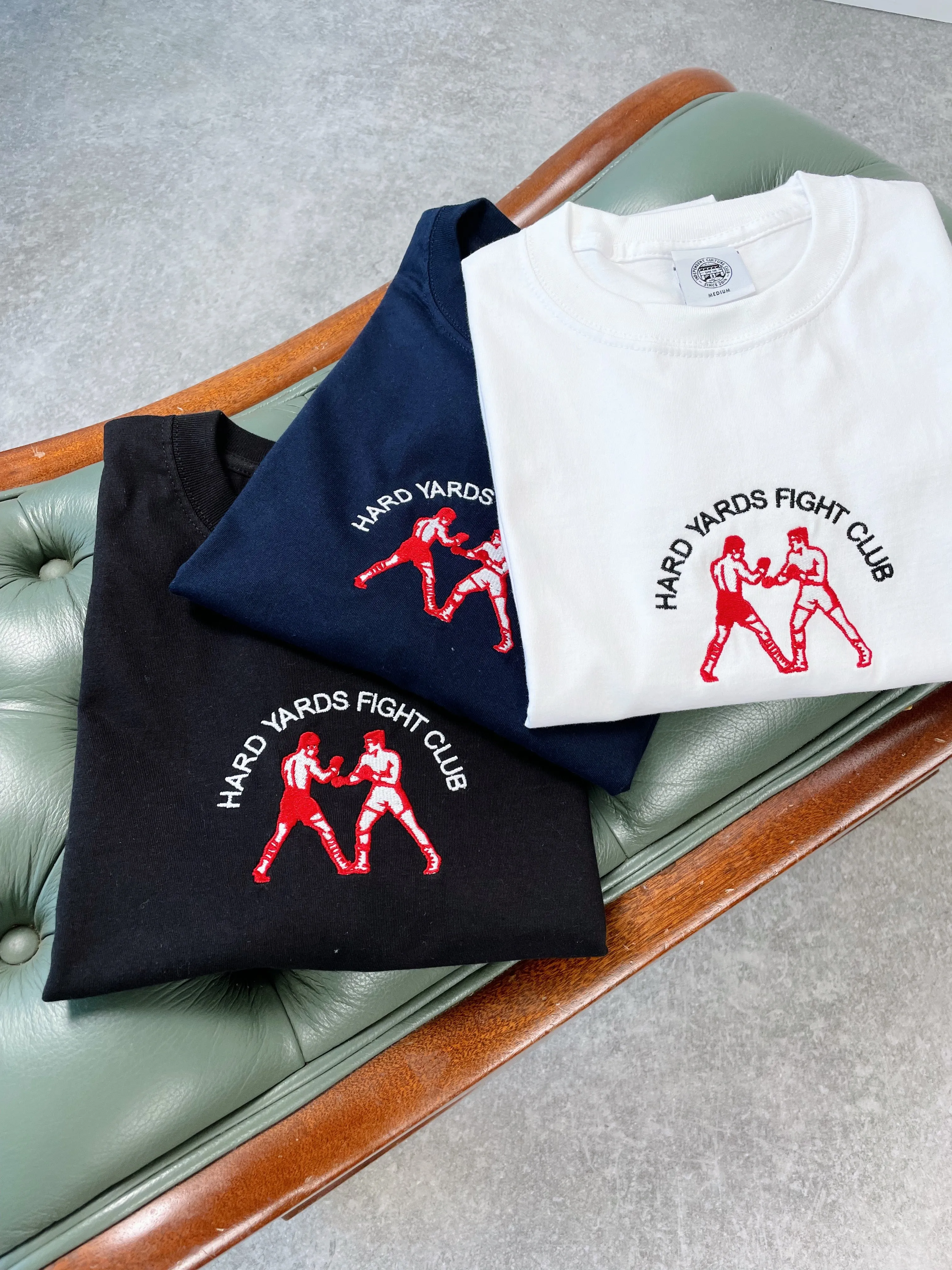 Vice 84 ' Hard Yards Fight Club' Embroidered Tee - Black